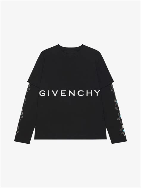 oswald givenchy double layer t-shirt|GIVENCHY double layered t.